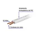 Rollo de 100 M de Cordón Duplex Flexible Spt 12 Awg, Volteck