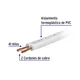 Rollo de 100 M de Cordon Duplex Flexible Spt 14 Awg, Volteck