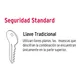 Cerrojo Llave-llave Cromo Mate, Llave Tradicional, Hermex