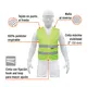 Chaleco de Seguridad Verde con Cintas de Alta Visibilidad