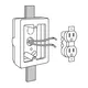 Caja de Contactos para Canaleta 3" X 5", Blanca, Volteck