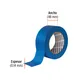 Cinta Masking Tape Azul de 2" X 50 M para Pintor, Truper