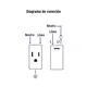 Placa Armada Blanca 2 Interruptores y Contacto 1 Md, Lisboa