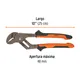 Pinzas de Extensin 10" Mango Comfort Grip, Truper Expert