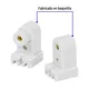 Bolsa 2 Pz Portalámparas para Tubo LED y Fluorescente, Base Fa8