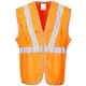 Chaleco de Seguridad Naranja con Cintas de Alta Visibilidad