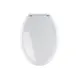 Asiento Alargado para Wc One Piece, Cierre Lento, Blanco, Aqua