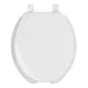 Asiento Redondo con Tapa para Wc, Abierto, Blanco, Foset
