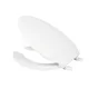 Asiento Alargado con Tapa para Wc, Abierto, Blanco, Foset