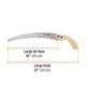 Serrucho de Poda 14",hoja Curva,6 Dpp, Mango Madera, Truper