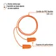 Tapon Auditivo Desechable con Cordon, Bolsa Individual