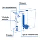 Valvula Admisin Tanque Bajo, Altura Ajustable 25 A 38 Cm