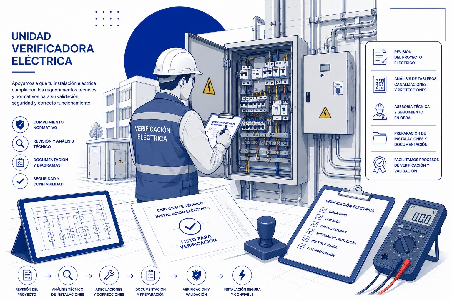 Unidad verificadora eléctrica